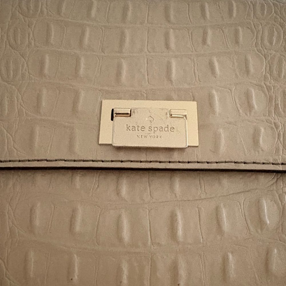 🐊 Kate Spade Crocodile Embossed Leather Top Handle Purse - Picture 10 of 16